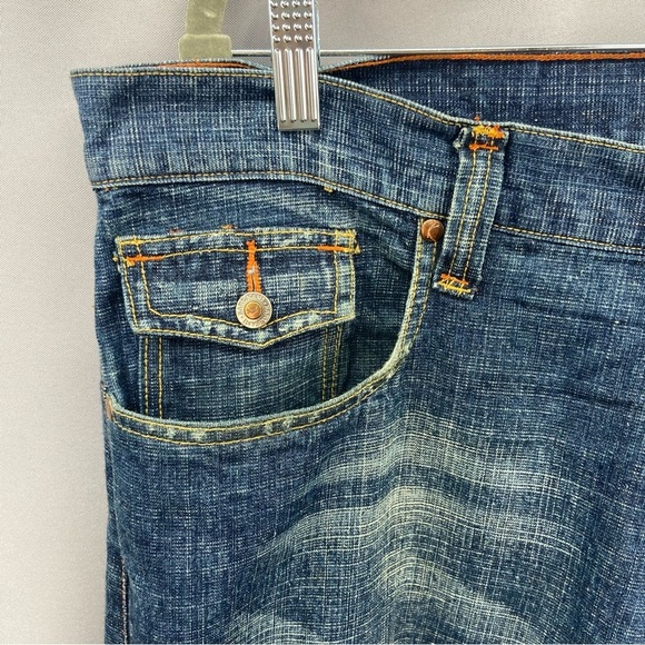 Vintage Karl Kani Gold Jean 38 x 33 90s HIp Hop Streetwear Flap Pockets - Picture 2 of 10